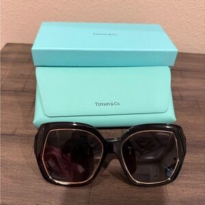 Tiffany & Co. Black Square Sunglasses